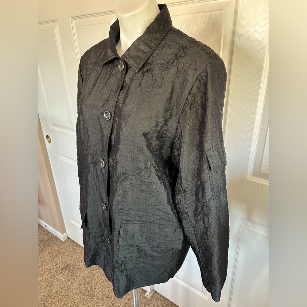 Democracy Black Embroidered Jacket - Picture 8 of 12